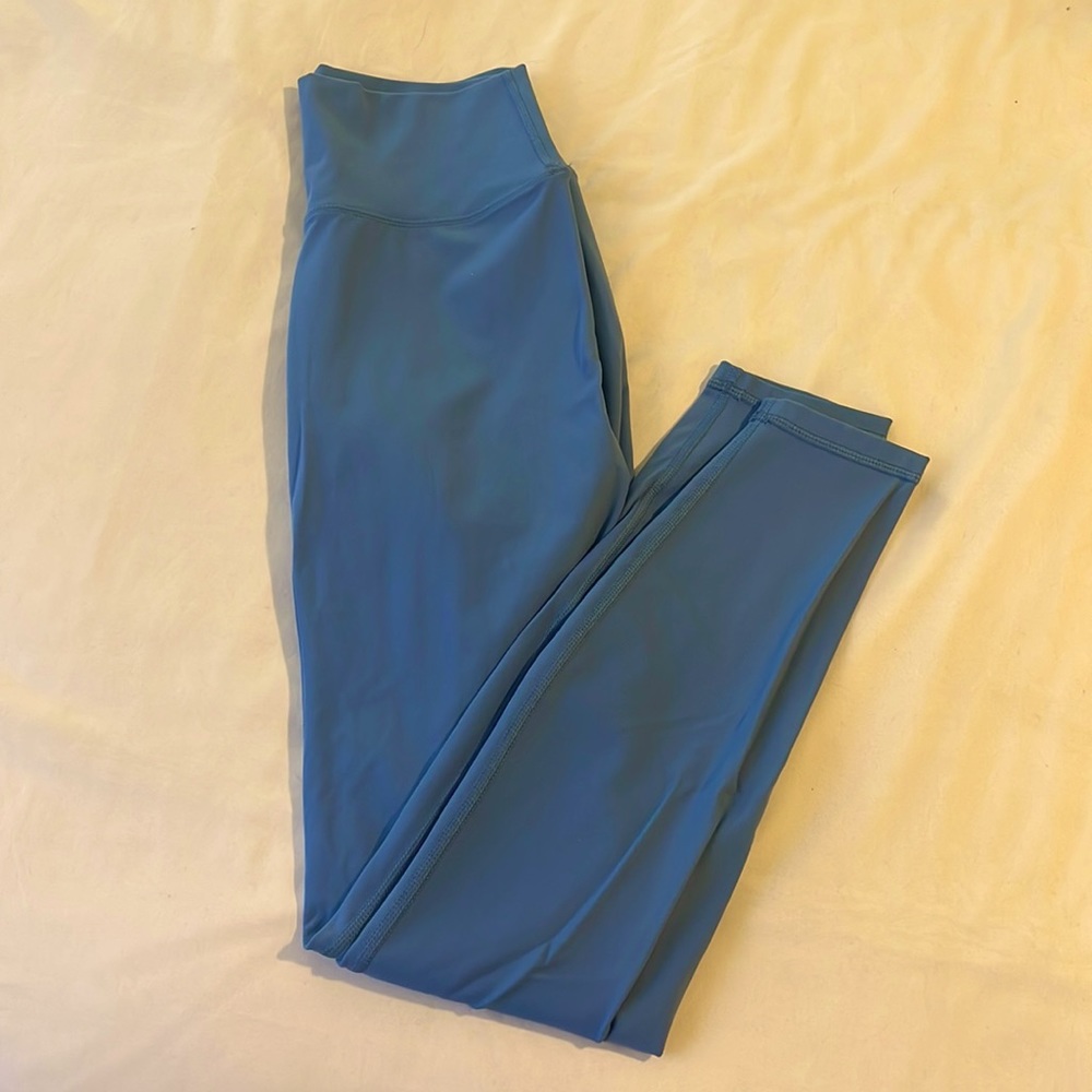High waisted Light Blue Workout leggings